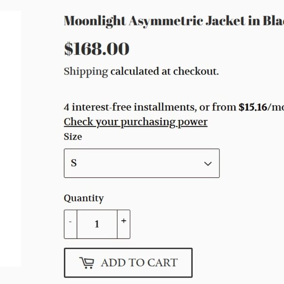 Moonlight by Y&S Assymetrical Jacket EUC size small (fits 43" bust) - Picture 5 of 5